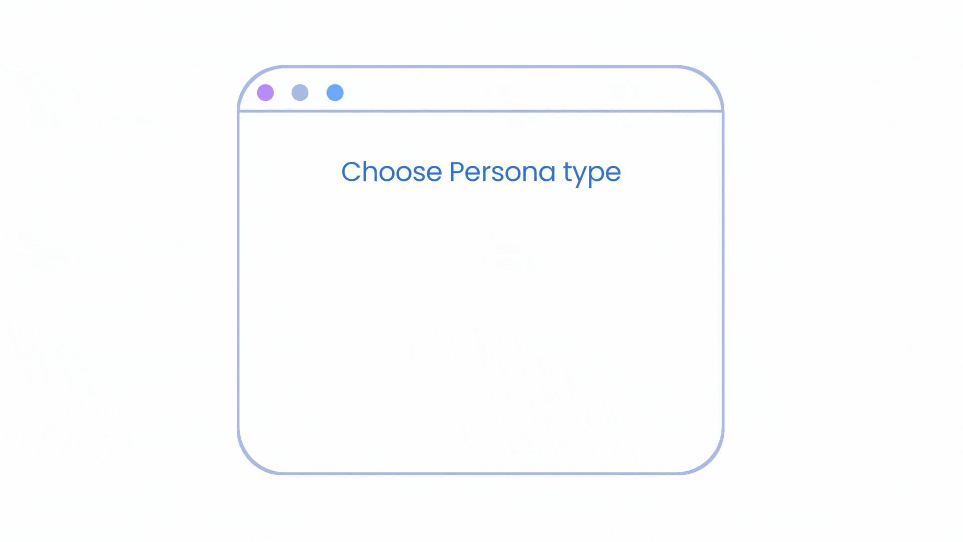 Persona selection demonstration