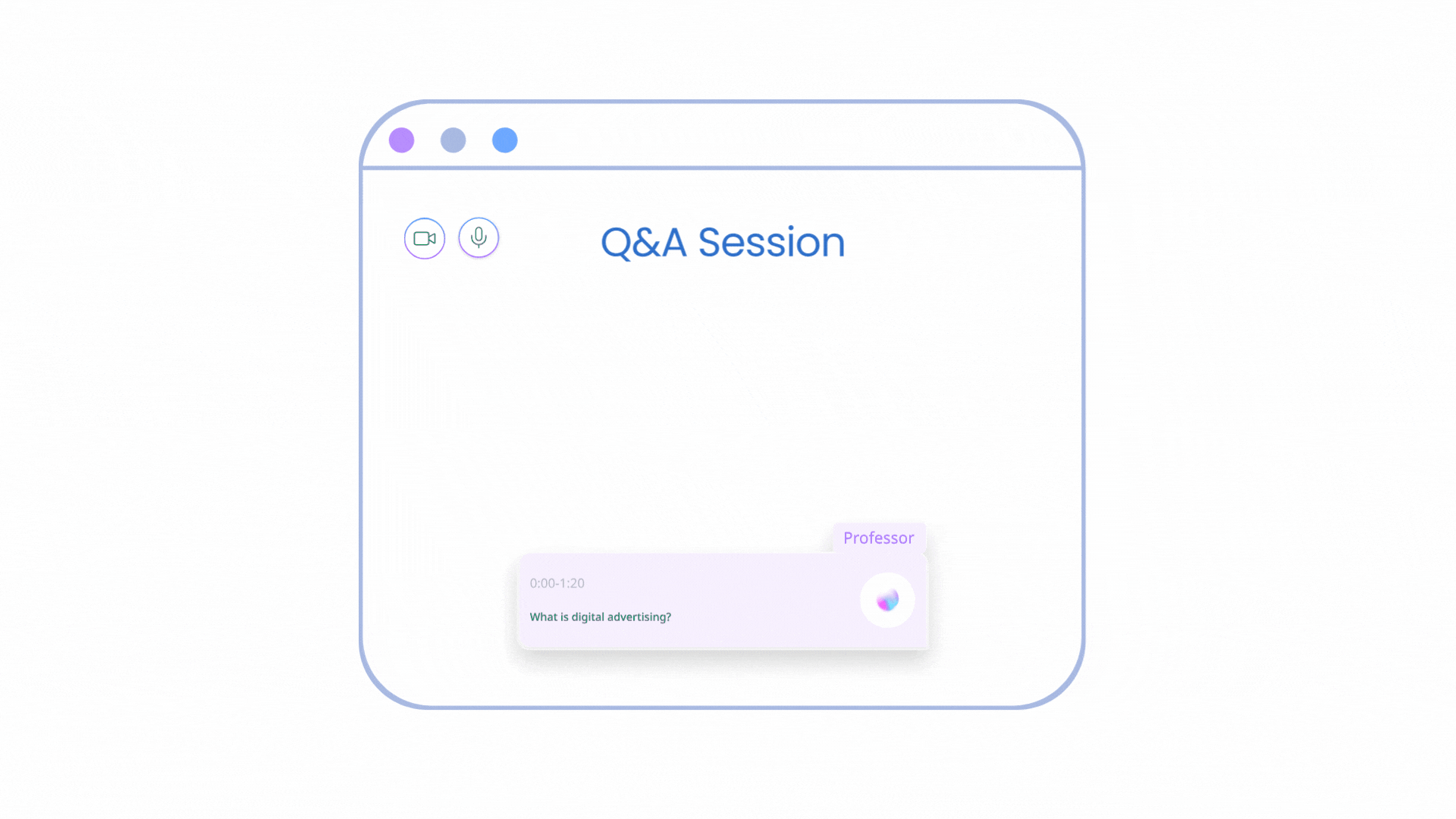 Q&A session demonstration